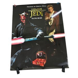 Star Wars Young Jedi Customizable Card Game CCG Promo Poster 1999 Darth Maul